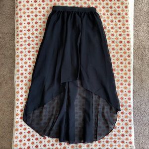 Black High-Low Dress